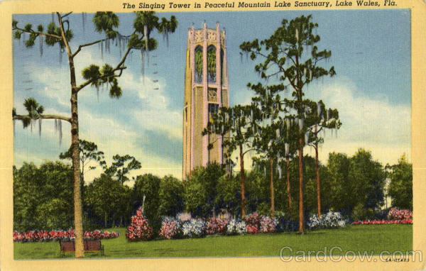 The Singing Tower in Peaceful Mountain Lake Sanctuary Lake Wales Florida