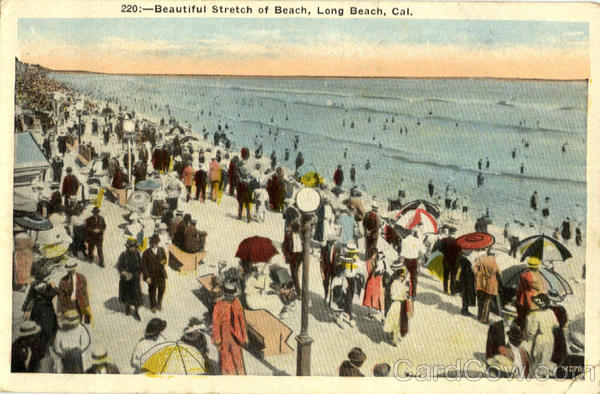 Beautiful Stretch of Beach Long Beach California
