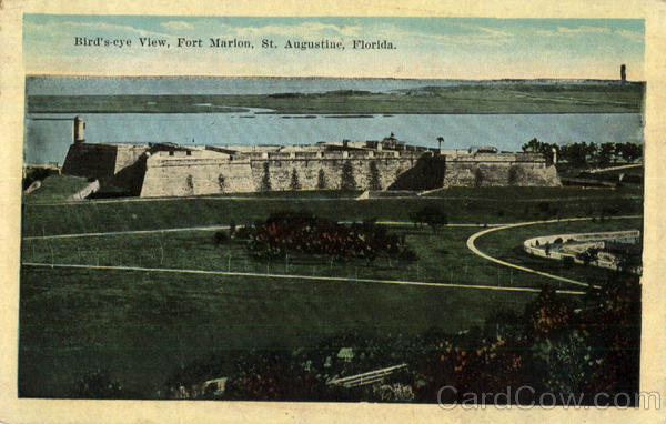 Bird's eye View, Fort Marion St. Augustine Florida