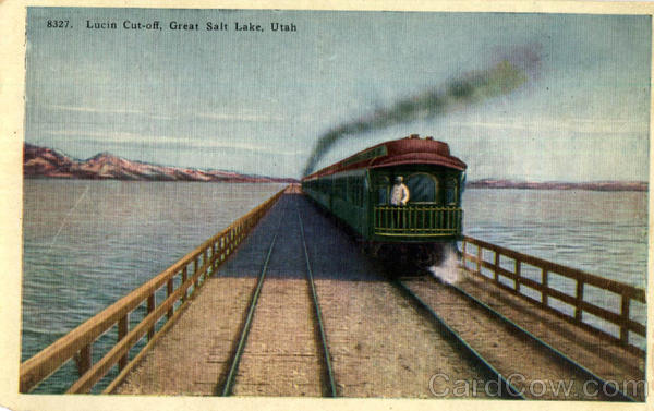 Lucin Cut-off Great Salt Lake Utah