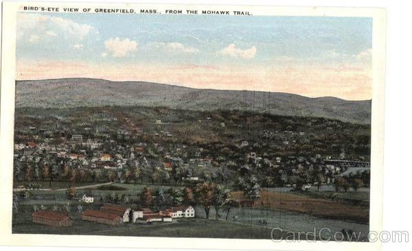 Bird's-Eye view of Greenfield Mohawk Trail Massachusetts