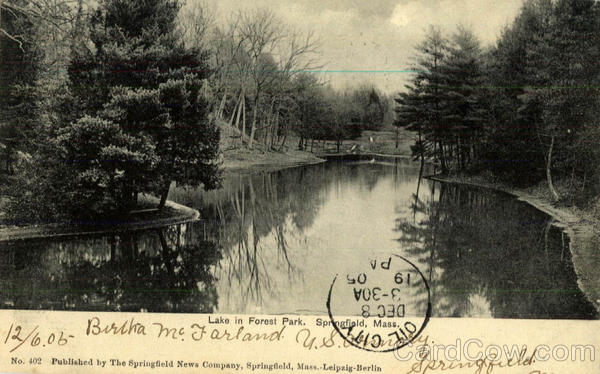 Lake in Forest Park Springfield Massachusetts