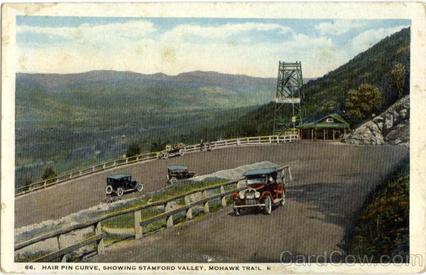 Hair Pin Curve, Showing Stamford Valley Mohawk Trail Massachusetts