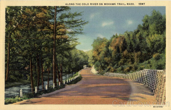 Along the Cold River on Mohawk trail Massachusetts