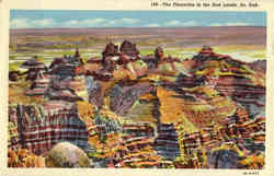 The Pinnacles in the Bad Lands Postcard