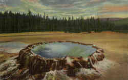 Punch Bowl Spring, Upper Geyser Basin Postcard