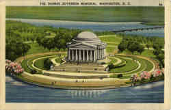 The Thomas Jefferson Memorial Postcard