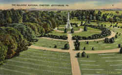 The Soldiers National Cemetery Postcard