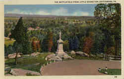 The Battlefield From Little Round top Postcard