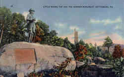 Little Round Top and The Warren Monument Postcard