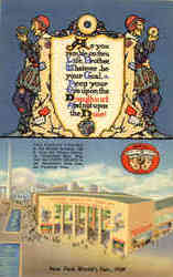 New York World's Fair Donut Casino Postcard