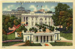 The White House, East Entrance Postcard