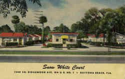 Snow White Court, 1540 So. Ridgewood Ave. on U.S. No. 1 Postcard