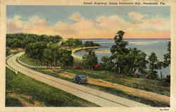 Scenic Highway Along Pensacola Bay Postcard