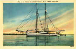 A Fishing Smack on the Gulf Postcard