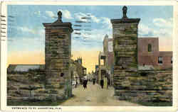 Entrance to St. Augustine Postcard