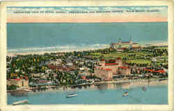 Aeroplane View of Royal Daneli, Ambassador and Breakers Hotels Postcard