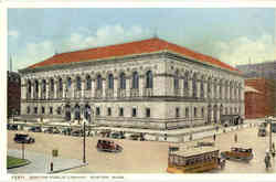 Boston Public Library Postcard