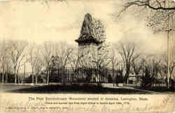 The First Revolutionary Monument erected in America Postcard