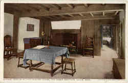 Parlor in 17th Century House, The Essex Institute Postcard