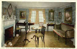 New England Parlor, (1800) Museum of the Essex Institute Postcard