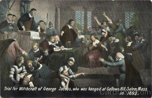 Trial For Witchcraft Of George Jacobs Salem Massachusetts