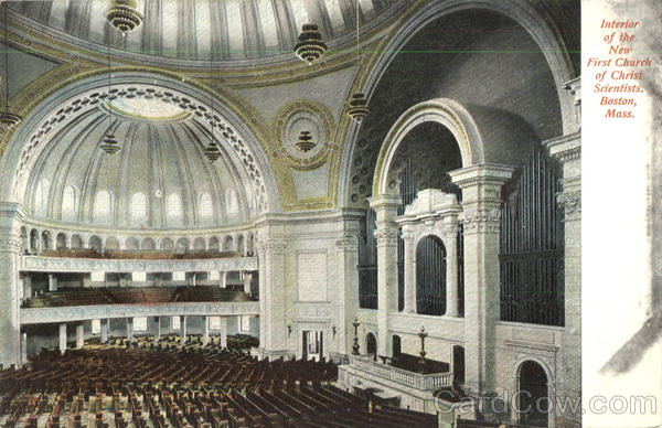 Interior Of The New First Church Of Christ Scientists Boston Massachusetts