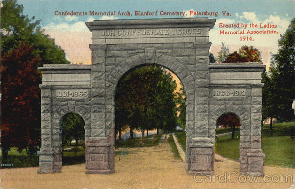Confederate Memorial Arch Petersburg Virginia
