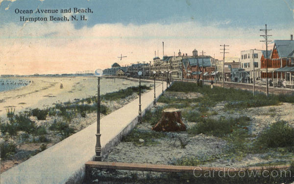 Ocean Avenue And Beach Hampton New Hampshire