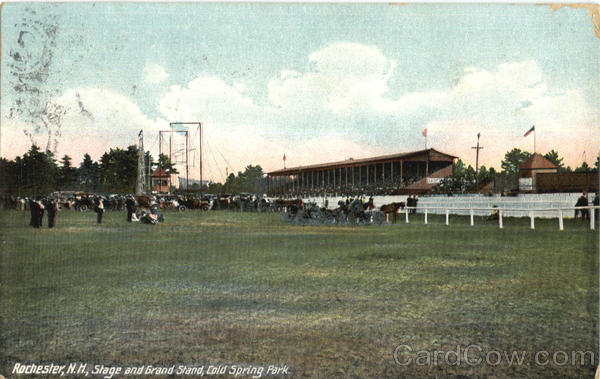 Stage And Grand Stand, Cold Spring Park Rochester New Hampshire