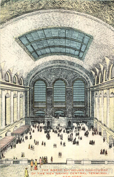 The Great Outbound Concourse Of The New Grand Central Terminal New York City