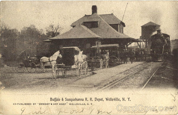 Buffalo & Susquehanna R. R. Depot Wellsville New York