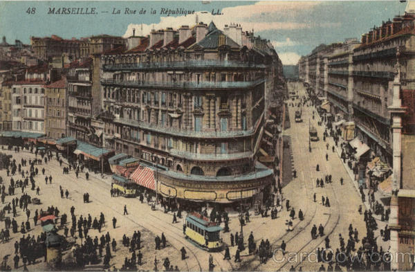 La Rue de la Republique Marseille France