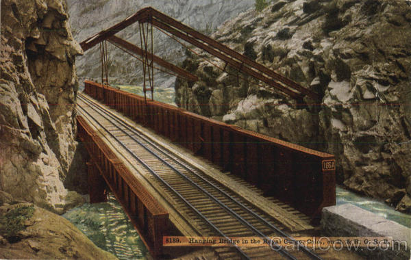 Hanging Bridge In The Royal Gorge Colorado