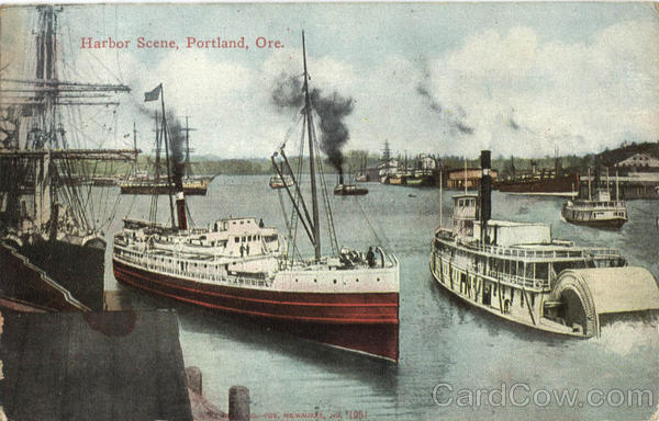 Harbor Scene Portland Oregon