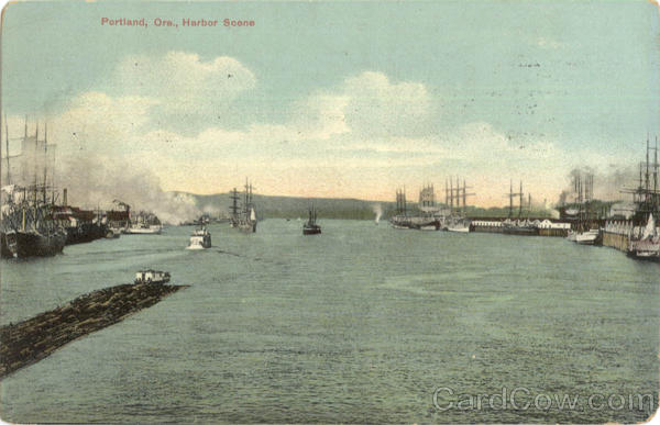 Harbor Scene Portland Oregon