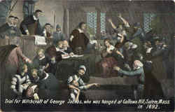Trial For Witchcraft Of George Jacobs Postcard