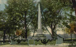 Soldiers Monument Oakwood Cemetery Postcard