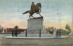 Major General J. E. B. Stuart Monument Richmond, VA Postcard Postcard