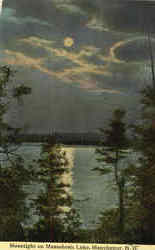 Moonlight On Massabesic Lake Postcard