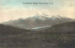 Presidential Range From Berlin New Hampshire Postcard Postcard