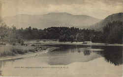 Moat Mt. And Saco River North Conway, NH Postcard Postcard