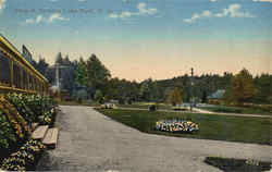 View At Canobie Lake Park Postcard