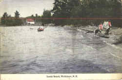 Sandy Beach Wolfeboro, NH Postcard Postcard