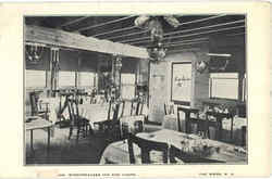 Dining Room Winnipesaukee Inn And Camps Weirs Beach, NH Postcard Postcard