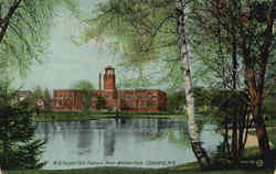 W. B. Durgin Co's Factory From White's Park Concord, NH Postcard Postcard