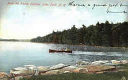 Near The Flume, Canobie Lake Park Postcard