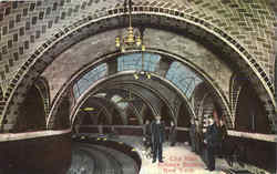 City Hall Subway Station Postcard