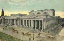 Pennsylvania R. R. Station Postcard