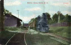 Railroad Station Sodus Center, NY Postcard Postcard